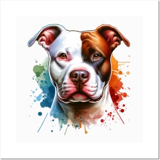 Pitbull American Staffordshire Terrier Bully Dog Artwork Posters and Art